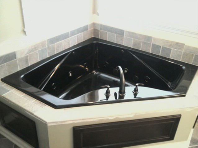 Black Jacuzzi After Recoloring 14a | Affordable Refinishing LLC